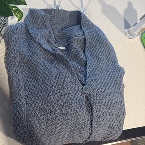 Poetry 100% cotton Charcoal Women's Knit Poncho